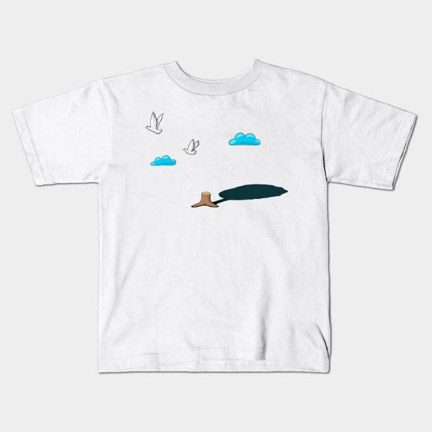 immigration freedom pigeon Kids T-Shirt by Akman